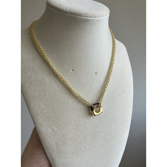 Madewell Lot of 2 Goldtone Chain Necklaces Adjustable - Picture 5 of 6